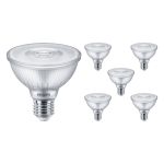 Opakowanie 6x Philips Master Value LED Żarówka Reflektor E27 PAR30 9.5W 820lm 25D - 940 Zimna Biel | Najlepsze renderowanie kolorów - Ściemnianie - Zamienne 75W