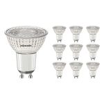 Opakowanie 10x Noxion PerfectColor LED Spot GU10 PAR16 4W 345lm 60D - 930 Ciepła Biel | Najlepsze renderowanie kolorów - Ściemnianie - Zamienne 50W