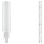 Opakowanie 10x Ledvance Dulux-D LED 7W - 830 Ciepła Biel | 4-Piny - Zamienne 18W
