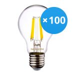 Opakowanie 100x Noxion Lucent LED E27 Gruszka Włókno Przezroczysty 7W 806lm - 840 Zimna Biel | Zamienne 60W