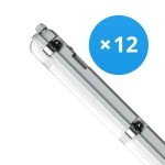 Opakowanie 12x Noxion Oprawy Hermetyczne LED Poseidon V3.0 18-30W 2340-4200lm - 830-865 CCT | 120cm - Poprzez Przewód (5x2.5mm2)