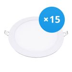 Opakowanie 15x Bright Choice LED Downlight UltraSlim 24W 1950lm 110D - 840 Zimna Biel | 295mm - Aukko 280mm