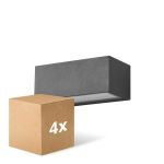 Opakowanie 4x D'Lite Światło Ścienne Bello Czarny Up & Down 12W 850lm - 830 Ciepła Biel| IP54