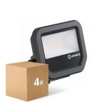 Opakowanie 4x Ledvance LED Iluminacja Aluminium Czarny 8W 1100lm 100D - 830 Ciepła Biel | IP66 - Symetryczny