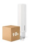 Opakowanie 10x Philips CorePro PL-C LED 9.5W 990lm - 830 Ciepła Biel | 4-Piny - Zamienne 26W
