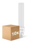 Opakowanie 10x Noxion Lucent PL-C LED 7.4W - 830 Ciepła Biel | 2-Piny - Zamienne 26W