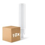 Opakowanie 10x Ledvance Dulux-D LED 10W - 830 Ciepła Biel | 4-Piny - Zamienne 26W