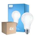 Opakowanie 4x Philips Corepro LED Żarówka E27 Gruszka Matowy 17.5W 2452lm - 865 Światło dzienne | Zamienne 150W