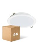Opakowanie 4x Philips LED Downlight Lediniare DN065B Meta lValkoinen 12W 1200lm 110D - 830-840-865 CCT | 175mm - Aukko 150mm - IP20
