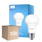 Opakowanie 10x Philips Corepro LED Żarówka E27 Gruszka Matowy 10.5W 1055lm - 930 Ciepła Biel | Najlepsze renderowanie kolorów - Zamienne 75W