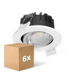 Opakowanie 6x Philips LED Spot Ledinaire RS071B 6W 500lm 21x40D - 827-830-840 CCT | 89mm - Aukko 68mm - IP20 - Ściemnianie