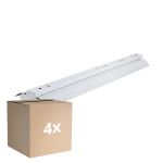 Opakowanie 4x Noxion Belka Click Reflektor V2 LED T8 | Nadaje Się Do 2x 120cm Rura LED