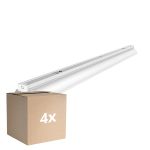 Opakowanie 4x Noxion Belka Click Reflektor V2 LED T8 | Nadaje Się Do 1x 120cm Rura LED