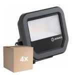 Opakowanie 4x Ledvance LED Iluminacja Aluminium Czarny 8W 1200lm 100D - 840 Zimna Biel | IP66 - Symetryczny