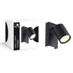D'Lite Światło Ścienne Prisma Metal Czarny | IP20 - Nadaje Się Do 1x GU10