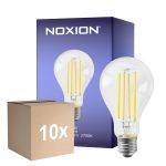 Opakowanie 10x Noxion Lucent Włókno LED E27 Gruszka Włókno Przezroczysty 10.5W 1521lm - 827 Bardzo Ciepła Biel | Zamienne 100W