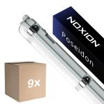 Opakowanie 9x Noxion Oprawy Hermetyczne LED Poseidon V3.0 30W 3900/4200lm - 830-865 CCT | 120cm - Poprzez Przewód (5x2.5mm2) - Czujnik Ruchu I Światła