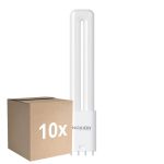 Opakowanie 10x Noxion Lucent PL-L LED 7.9W 950lm - 830 Ciepła Biel | 4-Piny - Zamienne 18W
