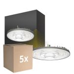 Opakowanie 5x Bright Choice LED Highbay V2.0 100W 13000lm 90D - 840 Zimna Biel | IP65 - 1-10V