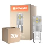 Opakowanie 20x Ledvance Performance LED Capsule Przezroczysty G9 1.9W 200lm - 827 Bardzo Ciepła Biel | Zamienne 20W