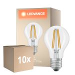 Opakowanie 10x Ledvance Classic LED E27 Gruszka Włókno Przezroczysty 5.9W 806lm - 827 Bardzo Ciepła Biel | Ściemnianie - Zamienne 60W