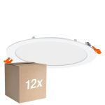 Opakowanie 12x Osram LED Downlight Recess Slim Valkoinen 22W 2000lm 110D - 830 Ciepła Biel | Aukko 200mm - IP20