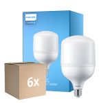 Opakowanie 6x Philips CorePro LED E27 Matowy 40W 4300lm - 830 Ciepła Biel | Zamienne 200W