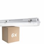 Opakowanie 6x Ledvance LED Paroizolacja Mieszkaniowy MT Gen 3 IP65 | Nadaje Się Do 2x60cm Rura LED