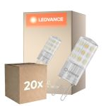 Opakowanie 20x Ledvance LED Pin G9 Przezroczysty 4.9W 806lm - 840 Zimna Biel | Zamienne 60W