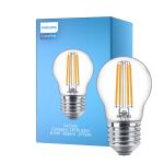 Philips Corepro LED Lustre E27 Piłka Włókno Przezroczysty 6.5W 806lm - 827 Bardzo Ciepła Biel | Zamienne 60W