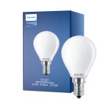 Philips Master Value LED Lustre E14 Piłka Matowy 3.4W 470lm - 927 Bardzo Ciepła Biel | Najlepsze renderowanie kolorów - Ściemnianie - Zamienne 40W
