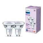 Opakowanie 2x Philips LED Spot GU10 PAR16 5W 390lm 36D - 840 Zimna Biel