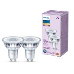 Opakowanie 2x Philips LED Spot GU10 PAR16 4W 255lm 36D - 827 Bardzo Ciepła Biel