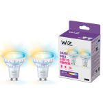 Podwójny pakiet 2x WiZ Smart LED Spot GU10 PAR16 5W 400lm 36D | Najlepsze Renderowanie Kolorów - Ściemnianie - Zamienne 50W