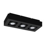 Eglo Sufit Spot Mendoza Stal Czarny 14.1W 1035lm - 830 Ciepła Biel | Ściemnianie - Nadaje Się Do GU10