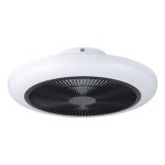 Eglo Wentylator Sufitowy Sayulita 1 ABS Valkoinen, Czarny 20.8W 820lm - 827-865 Przestrajalny Valkoinen | Ściemnianie