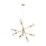 Eglo Lampa Wisząca Gradoli 1 Stal Złoty | IP20 - Nadaje Się Do 8x E27 