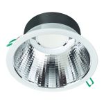 Philips LED Downlight Coreline DN142B Aluminium Valkoinen 19.2W 2300lm 60D - 840 Zimna Biel | Aukko 200mm - IP54 - UGR<19
