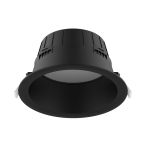 Noxion LED Downlight Hera Głęboki Wpuszczany Czarny 15W 1500lm 80D - 827-830-840 CCT | 176mm - Aukko 150mm