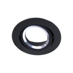 Noxion Wpuszczany Spot Drome MR16 uchylny Czarny | Aukko 69mm - GU10 Trzonek