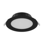 Noxion LED Downlight Hera Mieszkanie Wpuszczany Czarny 15W 1500lm 80D - 827-830-840 CCT | 168mm - Aukko 144mm