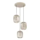 Eglo Lampa Wisząca Romazzina Stal Piaszczysty | Nadaje Się Do 3x E27