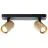 Brilliant Marty Lampa sufitowa Aluminium Piaszczysty Czarny Złoty 10W 700lm - 830 Ciepła Biel | W Tym 2x GU10