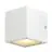 SLV Sitra Cube Światło Ścienne Aluminium Valkoinen | Zewnętrzna - IP44 - Nadaje Się Do 2x GX53 