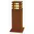 SLV Plac 40 Lampa podłogowa Stal Zardzewiały Plac 9W 90lm - 830 Ciepła Biel | Zewnętrzna - IP55