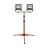 Ledvance LED Iluminacja lampa robocza statyw Ciemny Szary 2X50W 9000lm 120D - 840 Zimna Biel | IP65 - Symetryczny