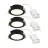 Opakowanie 3x Nordlux Downlight Olea Czarny 4.4W 345lm 110D - 930 | 68mm - IP65 - Najlepsze Renderowanie Kolorów