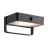Nordlux Saulio Światło Ścienne Aluminium Czarny 4.45W 370lm - 830 Ciepła Biel | IP44 - Solar