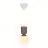 Nordlux Sadie Lampa Wisząca Composite Brązowy | Nadaje Się Do 1x E14
