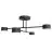 Emibig Lampa sufitowa Halo Stal Czarny | Nadaje Się Do 4x GX53 - Max 8W